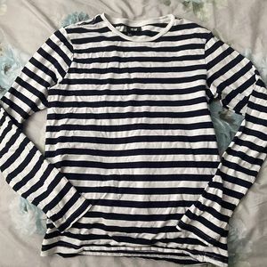 H&M Long Sleeve Stripe Pattern Basic Size Small